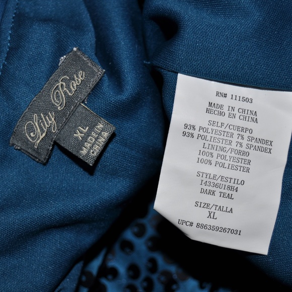 "SALE" LILY ROSE Sequin 1-Shoulder Cocktail Dress - Picture 6 of 7